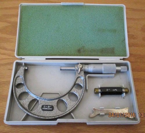 Vintage NSK 3&#034; Micrometer 303-603 Japan in Original Case