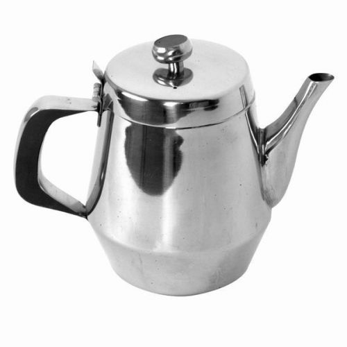 STAINLESS STEEL 48 OZ TEAPOT RESTAURANT DRINK HOT TEA COFFEE POURER SERVICE POT