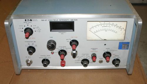 Stoddart Ailtech Eaton NM-67 EMI/Field Intensity Meter RF SHF Receiver 67N 18GHZ