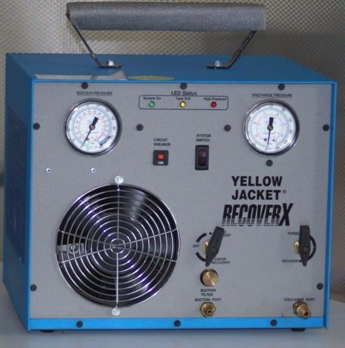 Yellow jacket recoverx r100 (95100) commercial hvac refrigerant recovery system for sale