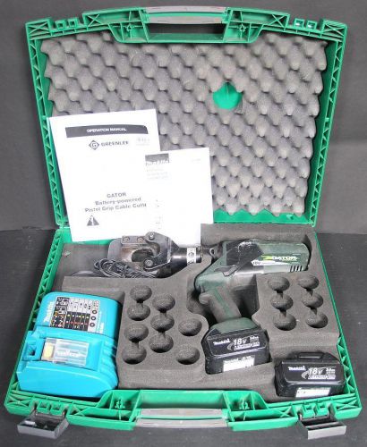 Greenlee ESG45L11 ESG45L gator cordless ACSR cable cutter w/batteries/charger