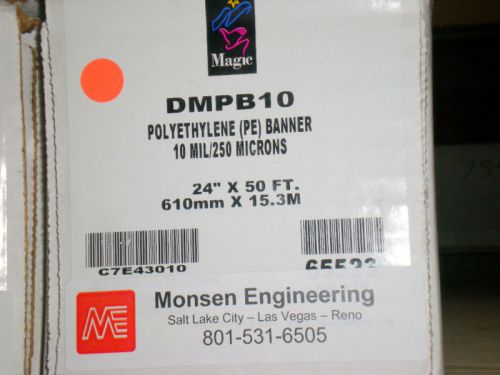 24&#034; Polyethylene Medium Strength Banner DMPB10-R5024