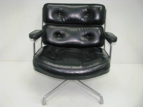 Eames time life lobby chair leather original authentic unrestored for sale