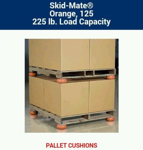 ORANGE SKID-MATE Pallet Cushion Spacer Solid Outdoor Feet Protector 225lb 4-PACK