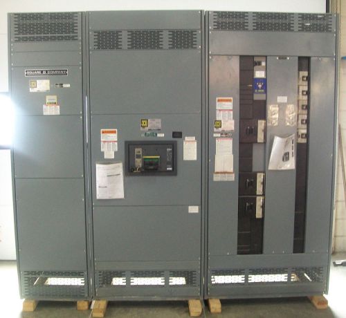 Square d 3 section 2000 amp 480 volt 3 phase 4 wire 60 hz switchboard for sale