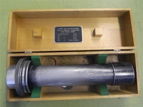 J&amp;l jones lamson projection lens &amp; box optical comparator 20x wtih special hood for sale