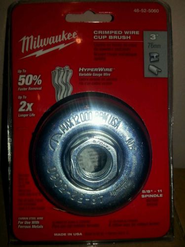Milwaukee 3&#034; crimped wire cup brush  48-52-5060