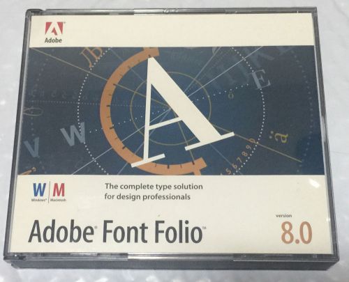 Adobe Font Folio 8.0 For Mac &amp; Windows