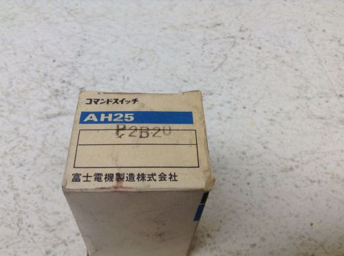 Fuji Electric AH25-P2 2 Position Maintained Selector Switch AH25P2 New