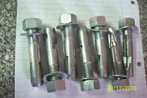 (7) 5/8 x 3 1/2&#034; Concrete Wedge Anchors Wej-its. For 5/8&#034; concrete holes