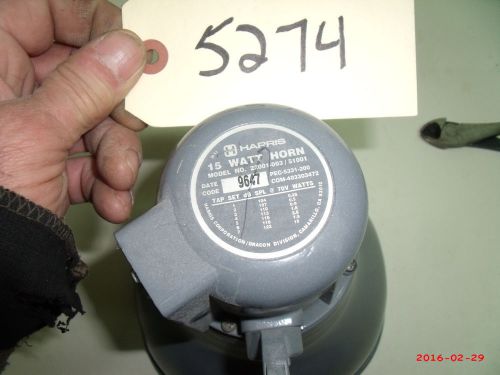 Harris 15 Watt Horn Speaker w/ mounting Bracket, USED
