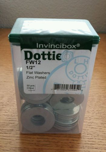 1/2&#034; Dottie FW12 1/2&#034; Flat Washers 50 pcs