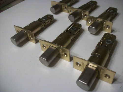 Locksmith LOT of 6 - KWIKSET, Deadbolt Latchbolts, Replacement, Brass