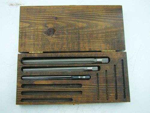 METRIC TAPER REAMERS - HAND REAM ONLY - WOOD BOX - 4 PIECES OF A 10 PIECE SET