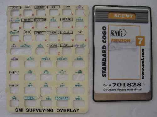 SMI SCE V7 Standar Cogo  Card, Version 7 With Overlay and Manual for the HP 48GX