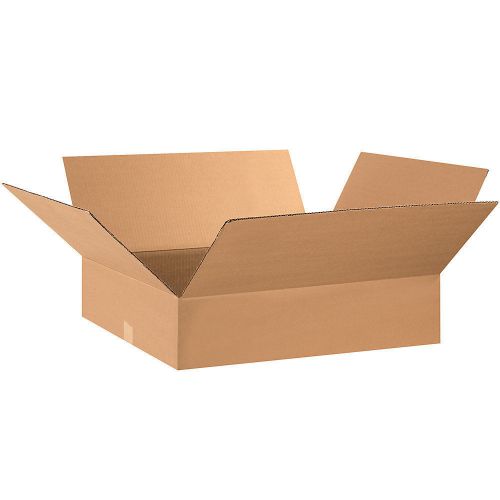 Corrugated cardboard flat shipping storage boxes 28&#034; x 17&#034; x 5&#034; (bundle of 15) for sale