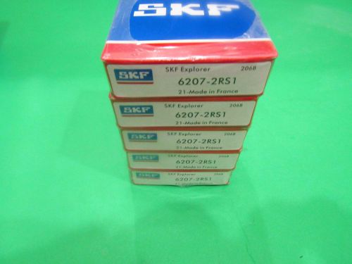 Qt.5 SKF) 6207-2RS SKF Brand Rubber Seals Bearing