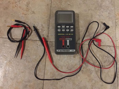 BK Precision 878 Universal LCR Meter with leads