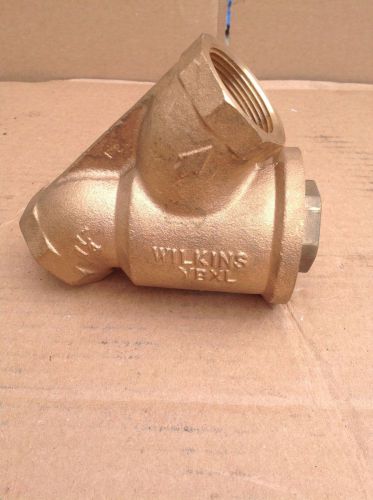 Wilkins ybxl 1-1/4&#034;  400 wog 229-12a 114-yb-40 y type strainer valve brass for sale