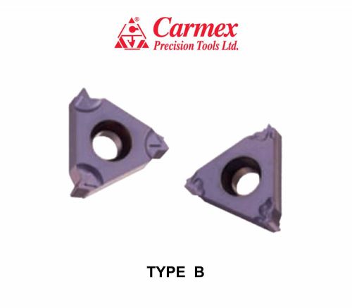 10 PCS. Carmex Thread Turning inserts ISO - Metric Type B Grade BMA