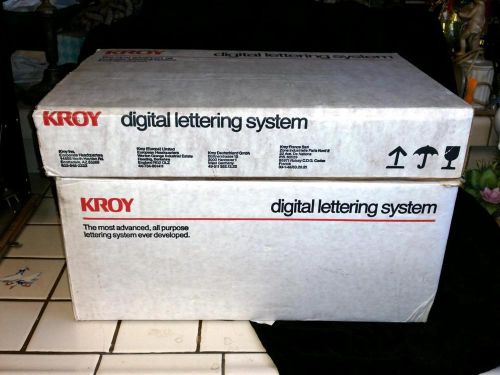 KROY digital lettering system keyboard and printer