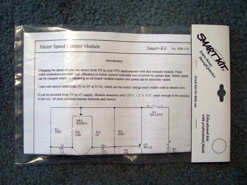 DC MOTOR SPEED CONTROL electronic hobby science model car train UNBUILT KIT set