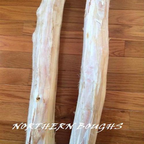 Hand Peeled White Cedar Poles 4&#039;