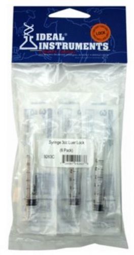 Neogen Corporation 9264 Ideal, 6 Pack, 6 cc, Disposable Syringes, Luer Lock