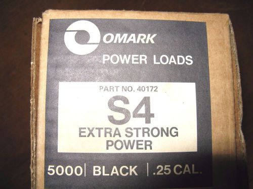 NOS CASE (5000 rounds) .25 Cal.Power-Loads S4-100-Per-box  (50 boxes) tools