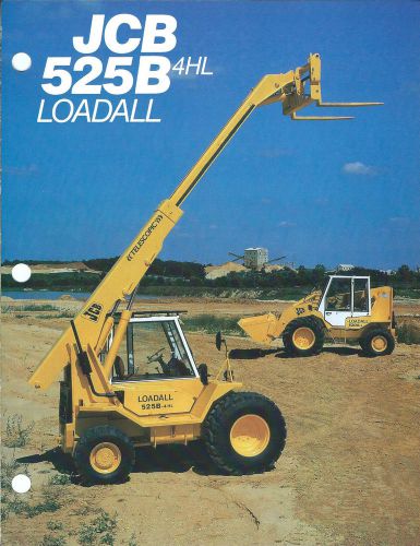Equipment Brochure - JCB - 525B 4HL Loadall Material Handler c1985 2 item(E3120)