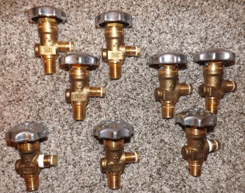 Lot of 8 Sherwood Global Brass Valves  3/4 NGT / See Listing for Model Numbers