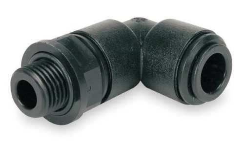 John guest pm090811e-pk10 swivel elbow,8mm tube od,black,pk 10 new !!! for sale