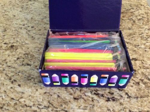 New Box of 12 Dozen (144) Wood Multi Color Pencils With Erasers