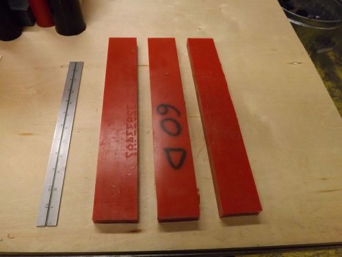 3/4 x 2 x 14&#034; 60D Red Polyurethane Plate/Bar/Sheet