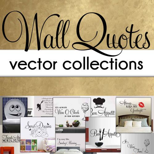VECTOR WALL QUOTES COLLECTONS EPS VECTOR IMAGE DESIGNS PLOTTER clip art