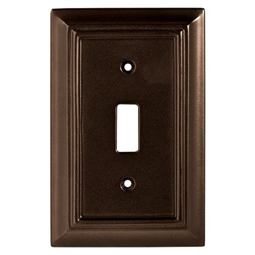 Brainerd 126342 Wood Architectural Single Toggle Switch Wall Plate / Switch /