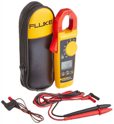 Fluke 323 trms digital clamp meter with soft carrying case &amp; test leads for sale