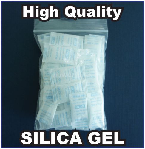 200 NEW Silica Gel 1/2 Gram Packets Meets FDA Food Packaging Desiccant USA