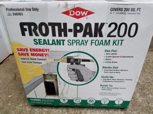 Spray Foam Insulation Kit, DOW Froth Pak 200 Sealant, 200 board feet