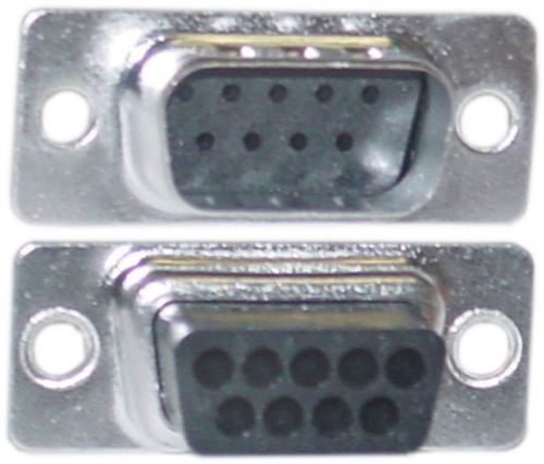 Lot10 D-Sub Male/Plug DB9pin cable/wire Crimp/Crimping End/Connector$SHd{NO PINS