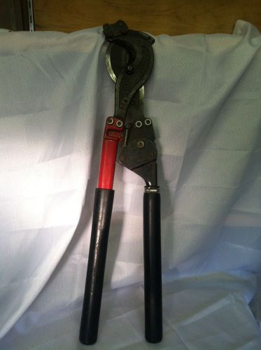 Hk porter 8690fh 29-1/4&#034; ratchet hard wire cable cutter 1-3/16&#034; capacity. usa for sale