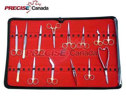 15 t/c minor micro surgery suture laceration kit set w/ tungsten carbide inserts for sale