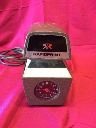 Rapidprint Time Recorder Equipment -no Key