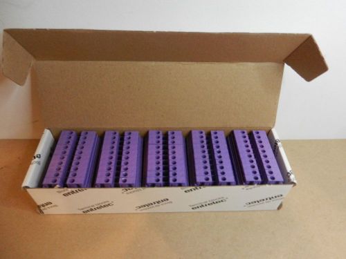 Box of 50 ABB Entrelec 020640405 Purple M4/6 Standard Screw Clamp Terminal Block