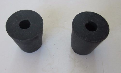 NEW #3 tapered rubber stopper w/ 1 larger than standard hole ~8mm (lot of 12)