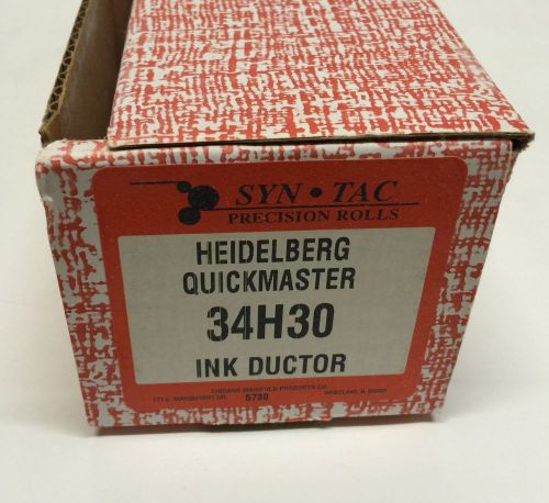 SYN-TAC PRECISION ROLLS 34H30 16 1/2&#034; INK DUCTOR * HEIDELBERG QUICKMASTER QM46 *