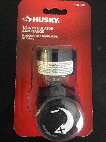 Husky 1/4&#034; Air Regulator with Gauge 401 877 New in Package