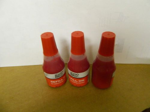NEW COSCO STAMP INK REFILL 090676 0.9oz LOT OF 3