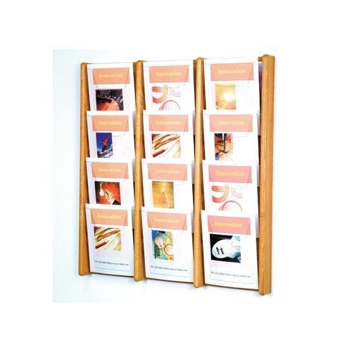 Wooden Mallet Stance 12 Pocket Wall Display - AC3412LO