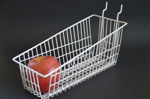 Retail Organizer Wire Baskets for Slatwalls, Pegboards 11&#034;L x 5&#034;W x 5&#034;D LOT OF 5